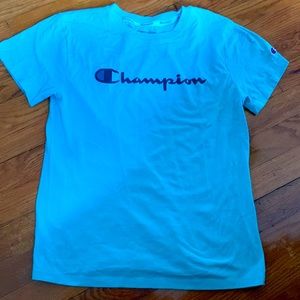 Turquoise Adult Small Champion Short Sleeve T shirt